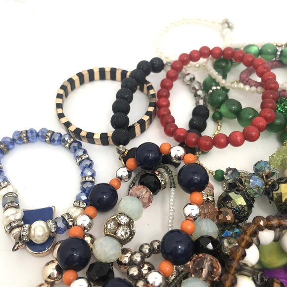 Bracelet Lot Vtg To Now Craft Wear Repurpose - Picture 11 of 11